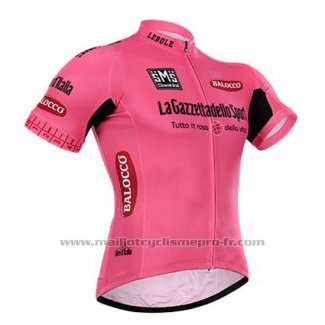 2015 Maillot Cyclisme Giro d'Italia Rose Manches Courtes et Cuissard