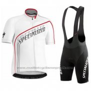 2016 Maillot Cyclisme Specialized Lumiere Blanc Manches Courtes et Cuissard
