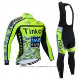 2021 Maillot Cyclisme Tinkoff Jaune Manches Longues Et Cuissard