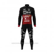 2022 Maillot Cyclisme Androni Giocattoli Noir Rouge Manches Longues et Cuissard