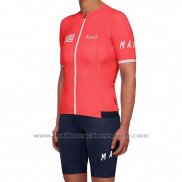 2019 Maillot Cyclisme Femme Maap Rouge Manches Courtes et Cuissard