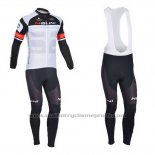 2013 Maillot Cyclisme Nalini Blanc Manches Longues et Cuissard