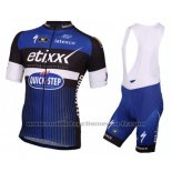 2016 Maillot Cyclisme Etixx Quick Step Blanc et Bleu Manches Courtes et Cuissard