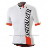 2015 Maillot Cyclisme Specialized Rouge Blanc Manches Courtes et Cuissard