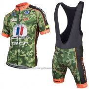 2017 Maillot Cyclisme Armee DE Terre Camouflage Manches Courtes et Cuissard