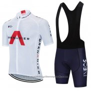 2021 Maillot Cyclisme Ineos Grenadiers Blanc Manches Courtes Et Cuissard