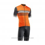 2021 Maillot Cyclisme Northwave Orange Manches Courtes Et Cuissard QXF21-0059