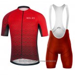 2020 Maillot Cyclisme NDLSS Rouge Manches Courtes Et Cuissard