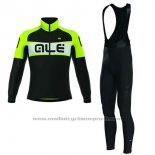 2017 Maillot Cyclisme ALE Excel Weddell Vert Manches Longues et Cuissard