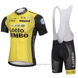 2018 Maillot Cyclisme Lotto NL Jumbo Jaune Manches Courtes et Cuissard