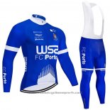 2021 Maillot Cyclisme W52-FC Porto Bleu Manches Longues Et Cuissard