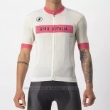2022 Maillot Cyclisme Giro D'italie Rose Blanc Manches Courtes et Cuissard