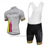 2017 Maillot Cyclisme Aquadro Attackers Blanc Manches Courtes et Cuissard