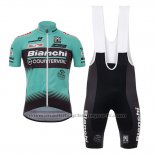 2017 Maillot Cyclisme Bianchi Countervail Vert Manches Courtes et Cuissard