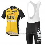 2017 Maillot Cyclisme Lotto NL Jumbo Jumbo Jaune Manches Courtes et Cuissard