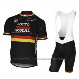 2017 Maillot Cyclisme Lotto Soudal Champion Belga Manches Courtes et Cuissard