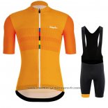 2020 Maillot Cyclisme Rapha Orange Manches Courtes Et Cuissard