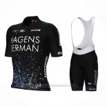 2023 Maillot Cyclisme Hagens Berman Axeon Noir Manches Courtes et Cuissard