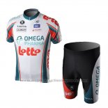 2010 Maillot Cyclisme Omega Pharma Lotto Champion Italie Manches Courtes et Cuissard