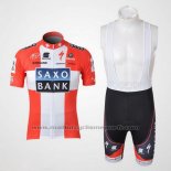 2010 Maillot Cyclisme Saxo Bank Champion Danemark Manches Courtes et Cuissard