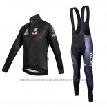 2016 Maillot Cyclisme Global Cycling Network Noir Manches Longues et Cuissard