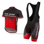 2017 Maillot Cyclisme Pearl Izumi Rouge Manches Courtes et Cuissard