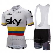 2018 Maillot Cyclisme Sky Champion Colombia Manches Courtes et Cuissard