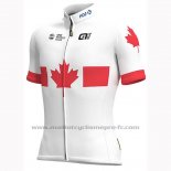 2019 Maillot Cyclisme Groupama FDJ Champion Canada Manches Courtes et Cuissard