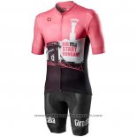 2020 Maillot Cyclisme Giro d'italie Blanc Noir Rose Manches Courtes Et Cuissard