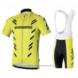 2021 Maillot Cyclisme Shimano Blanc Manches Courtes Et Cuissard