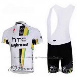 2011 Maillot Cyclisme HTC Highroad Blanc Manches Courtes et Cuissard