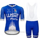 2020 Maillot Cyclisme W52-fc Porto Bleu Blanc Manches Courtes et Cuissard