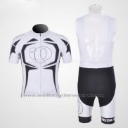 2011 Maillot Cyclisme Pearl Izumi Noir et Blanc Manches Courtes et Cuissard