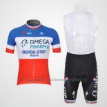 2012 Maillot Cyclisme Omega Pharma Quick Step Champion France Manches Courtes et Cuissard