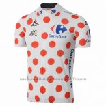 2016 Maillot Cyclisme Tour de France Blanc et Rouge Manches Courtes et Cuissard