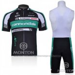 2011 Maillot Cyclisme Cannondale Noir et Vede Militare Manches Courtes et Cuissard