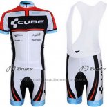 2012 Maillot Cyclisme Cube Noir et Blanc Manches Courtes et Cuissard