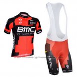 2014 Maillot Cyclisme BMC Rouge et Noir Manches Courtes et Cuissard