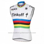 2016 Gilet Coupe-vent Tinkoff Blanc et Rouge