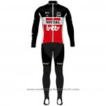 2020 Maillot Cyclisme Lotto Soudal Noir Blanc Rouge Manches Longues Et Cuissard(1)