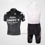 2010 Maillot Cyclisme Johnnys Noir Manches Courtes et Cuissard