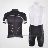 2012 Maillot Cyclisme Pinarello Noir et Blanc Manches Courtes et Cuissard