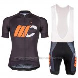 2018 Maillot Cyclisme Cipollini Shading Blanc Noir et Orange Manches Courtes et Cuissard