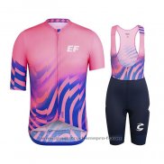 2020 Maillot Cyclisme EF Education First-drapac Rose Manches Courtes Et Cuissard