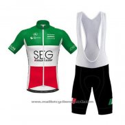 2020 Maillot Cyclisme SEG Racing Academy Champion Italie Manches Courtes Et Cuissard