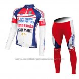 2015 Maillot Cyclisme Androni Giocattoli Blanc Manches Longues et Cuissard