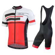 2018 Maillot Cyclisme Nalini Fatica Rouge Manches Courtes et Cuissard