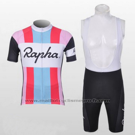 2012 Maillot Cyclisme Rapha Rouge et Blanc Manches Courtes et Cuissard