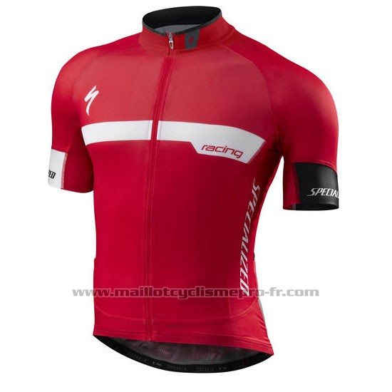 2015 Maillot Cyclisme Specialized Rouge Manches Courtes et Cuissard